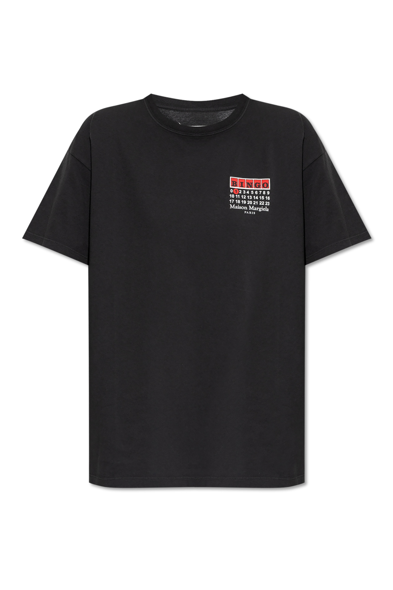 Maison Margiela Maison Margiela Paris’ t-shirt Maison Margiela logo-print T-shirt | Black | FARFETCH